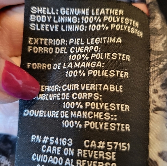 Guess Los Angeles Small soft leather black coat - Picture 7 of 16